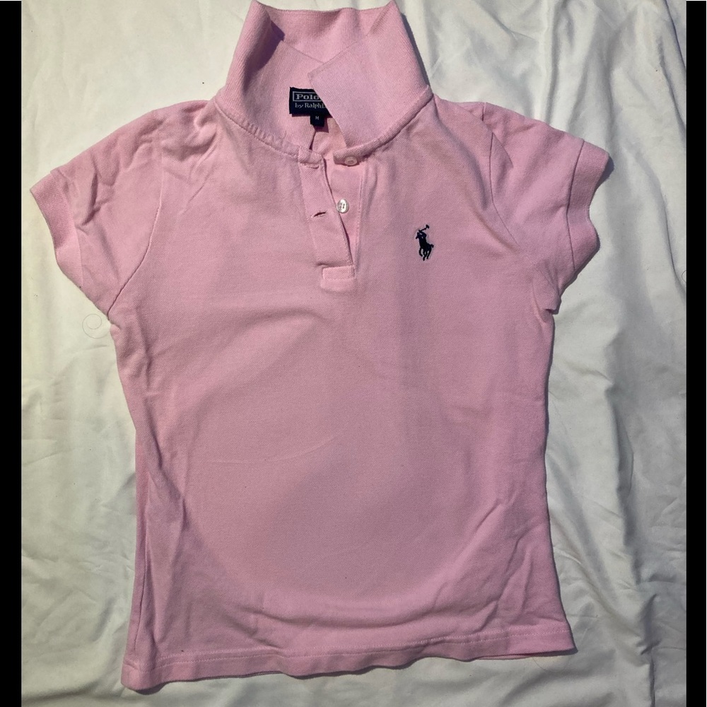 pink girls polo